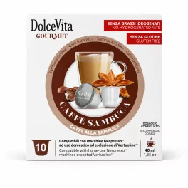   10 Stück Dolce Vita Sambuca Geschmack Kapseln Nespresso kompatibel