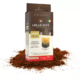 250g Lollo Gemahlener Kaffee Crema Classico Mischung – Nespresso kompatible Kaffeekapseln