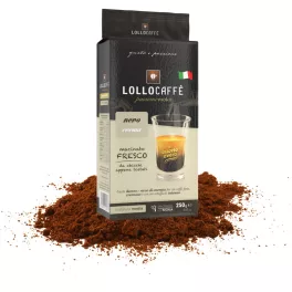 250g Lollo Gemahlener Kaffee Nero Crema Mischung – Nespresso kompatible Kaffeekapseln