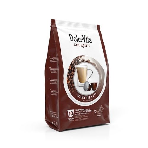 10 Stück Dolce Vita Macchiato Geschmack Kapseln Nespresso kompatibel – Nespresso kompatible Kaffeekapseln