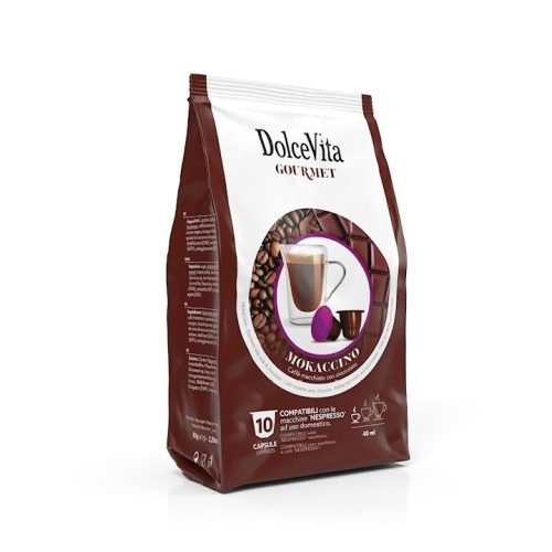 10 Stück Dolce Vita Mokaccino Geschmack Kapseln Nespresso kompatibel – Nespresso kompatible Kaffeekapseln