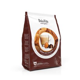 16 Stück Dolce Vita Biscottone Kapseln Dolce Gusto kompatibel – Nespresso kompatible Kaffeekapseln