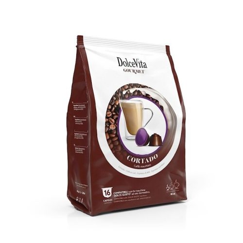 16 Stück Dolce Vita Cortado Kapseln Dolce Gusto kompatibel – Nespresso kompatible Kaffeekapseln