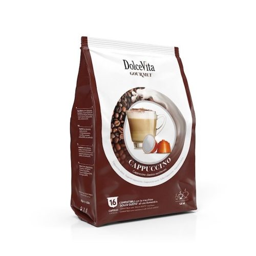16 Stück Dolce Vita Cappuccino Kapseln Dolce Gusto kompatibel – Nespresso kompatible Kaffeekapseln
