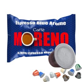 1 Stück Caffè Moreno Espresso Blue Aroma Nespresso kompatible Kaffeekapsel – Nespresso kompatible Kaffeekapseln
