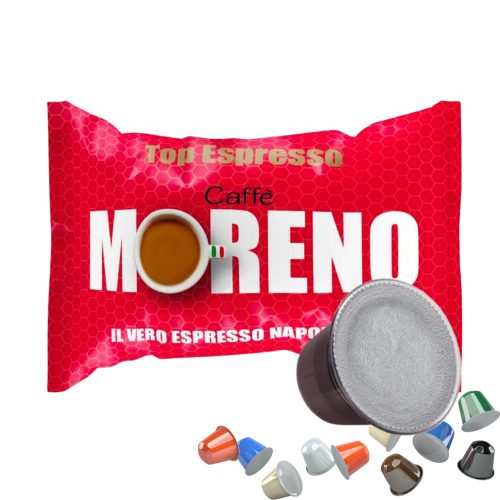 1 Stück Caffè Moreno Top Espresso Nespresso kompatible Kaffeekapsel – Nespresso kompatible Kaffeekapseln