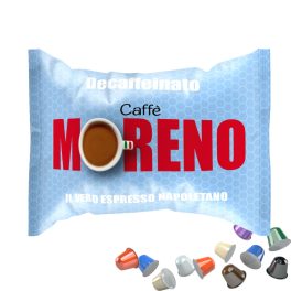 1 Stück Caffè Moreno Decaffeinato Nespresso kompatible entkoffeinierte Kaffeekapsel – Nespresso kompatible Kaffeekapseln