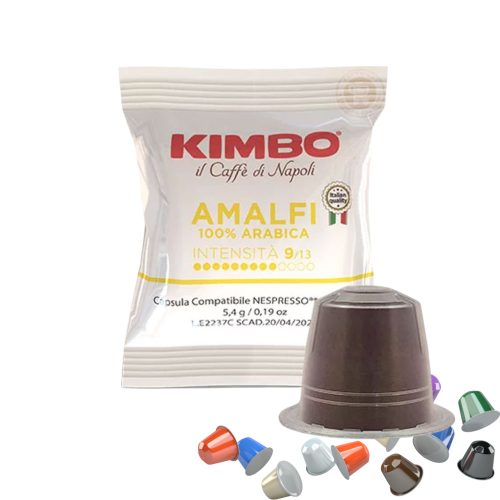1 Stück Caffè Kimbo Amalfi 100% Arabica Nespresso kompatible Kaffeekapsel – Nespresso kompatible Kaffeekapseln