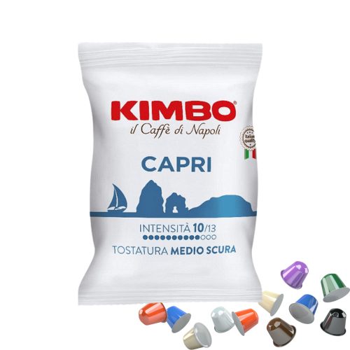 1 Stück Caffè Kimbo Capri Nespresso kompatible Kaffeekapsel – Nespresso kompatible Kaffeekapseln