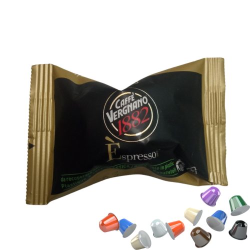 1 Stück Caffè Vergnano 1882 Espresso Oro Nespresso kompatible Kaffeekapsel – Nespresso kompatible Kaffeekapseln