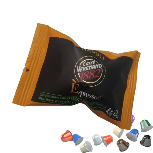 1 Stück Caffè Vergnano 1882 Espresso Napoli Nespresso kompatible Kaffeekapsel – Nespresso kompatible Kaffeekapseln