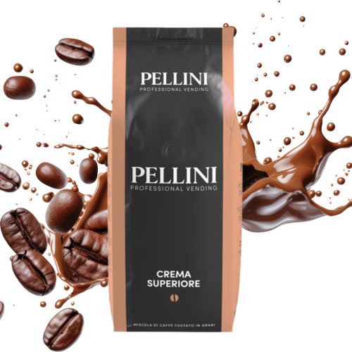 1 kg Caffé Pellini Crema Superiore ganze Kaffeebohnen Mischung – Nespresso kompatible Kaffeekapseln