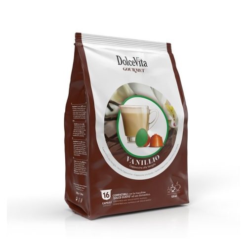 16 Stück Dolce Vita Vanillio Kapseln Dolce Gusto kompatibel – Nespresso kompatible Kaffeekapseln