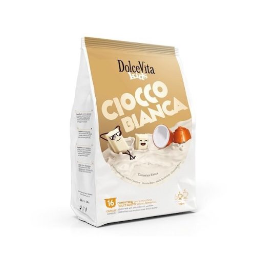 16 Stück Dolce Vita Cioccobianca Kapseln Dolce Gusto kompatibel – Nespresso kompatible Kaffeekapseln
