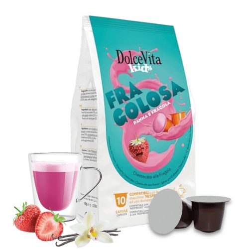 10 Stück Dolce Vita Fragolosa Kapseln Nespresso kompatibel – Nespresso kompatible Kaffeekapseln
