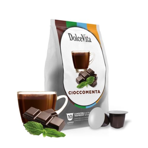 10 Stück Dolce Vita Cioccomenta Kapseln Nespresso kompatibel – Nespresso kompatible Kaffeekapseln