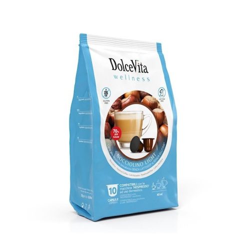 10 Stück Dolce Vita Light Nocciolino Kapseln Nespresso kompatibel – Nespresso kompatible Kaffeekapseln