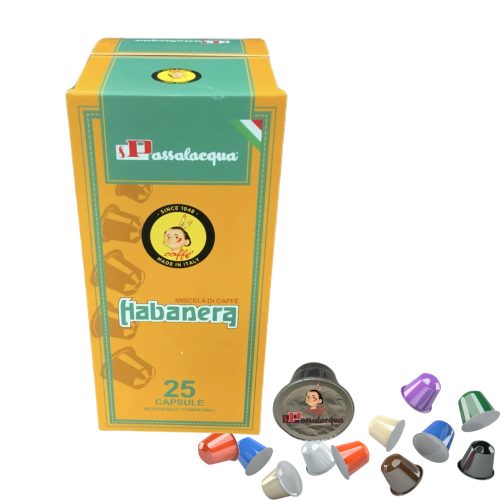 1 Stück Caffé Passalacqua Miscela Habanera Nespresso kompatible Kaffeekapsel – Nespresso kompatible Kaffeekapseln