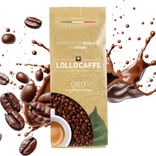 1 kg LolloCaffé oro espresso ganze Kaffeebohnen Mischung – Nespresso kompatible Kaffeekapseln