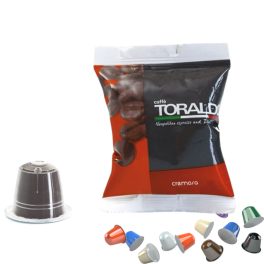 1 Stück Caffè Toraldo CREMOSA Nespresso kompatible Kaffeekapsel – Nespresso kompatible Kaffeekapseln