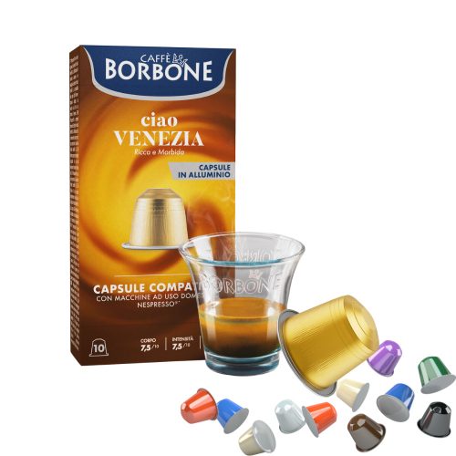 1 Stück Borbone ciao Venezia kompatible Kaffeekapsel – Nespresso kompatible Kaffeekapseln
