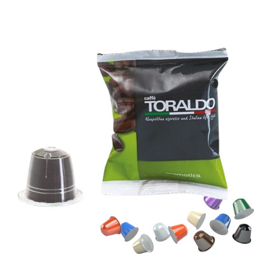 1 Stück Caffè Toraldo AROMATICA Nespresso kompatible Kaffeekapsel – Nespresso kompatible Kaffeekapseln