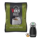 1 Stück Caffè Verzì DOLCE Dolce Gusto kompatible Kaffeekapsel – Nespresso kompatible Kaffeekapseln