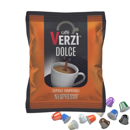 1 Stück Caffè Verzì DOLCE Nespresso kompatible Kaffeekapsel – Nespresso kompatible Kaffeekapseln