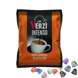 1 Stück Caffè Verzì INTENSO Nespresso kompatible Kaffeekapsel – Nespresso kompatible Kaffeekapseln