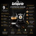 1 Stück l’Espresso Gattopardo Caffè Italiano Dakar Nespresso-kompatible Kaffeekapsel