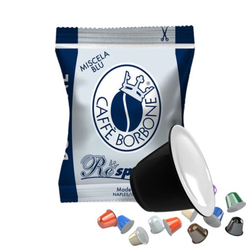 1 Stück Caffè Borbone Miscela Blu Respresso Nespresso kompatible Kaffeekapsel – Nespresso kompatible Kaffeekapseln