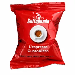   1 Stück l’Espresso Gattopardo Caffè Italiano Gusto Ricco Nespresso-kompatible Kaffeekapsel
