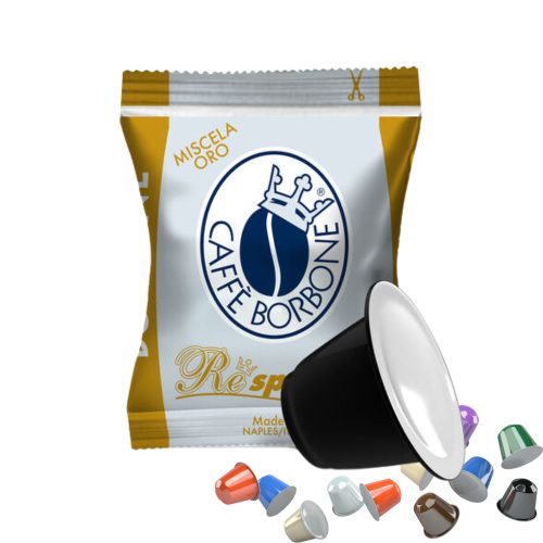 1 Stück Caffè Borbone Miscela Oro Respresso Nespresso kompatible Kaffeekapsel – Nespresso kompatible Kaffeekapseln