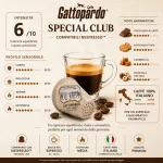 1 Stück l’Espresso Gattopardo Caffè Italiano Special Club Nespresso-kompatible Kaffeekapsel