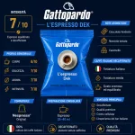 1 Stück Caffè Gattopardo Dek Nespresso-kompatible entkoffeinierte Kaffeekapsel