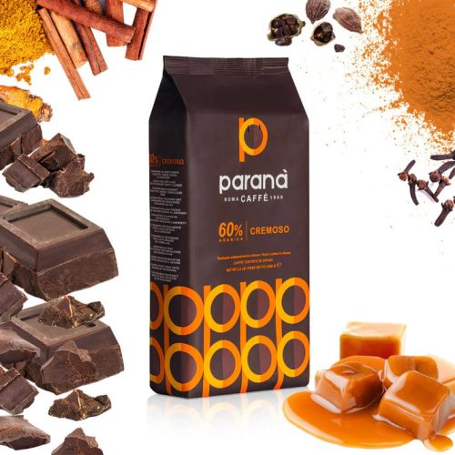 CAFFE PARANA Cremoso ganze italienische Kaffeebohnen
