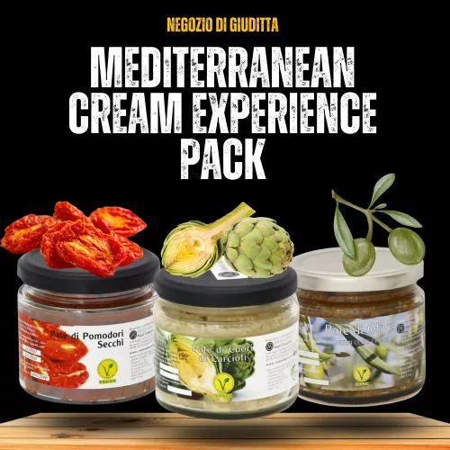 Mediterranes Creme-Erlebnis-Paket mit sizilianischer Tomaten Oliven und Artischockencreme