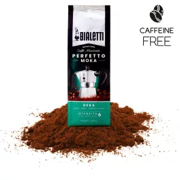 Bialetti Perfetto Moka Gemahlener Kaffee 250g, Koffeinfrei – Nespresso kompatible Kaffeekapseln