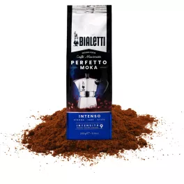 Bialetti Perfetto Moka Gemahlener Kaffee 250g, Intenso – Nespresso kompatible Kaffeekapseln